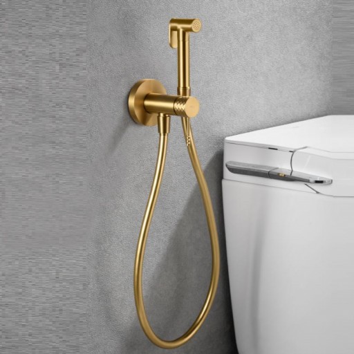 Grifo de bidet Génova empotrado monomando oro cepillado de Imex [0]