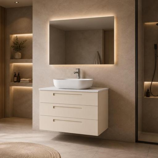 Mueble de baño sobre encimera Paris 3 cajones suspendido de Avila Dos [1]