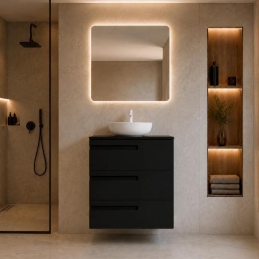 Mueble de baño sobre encimera Paris 3 cajones suspendido de Avila Dos [2]