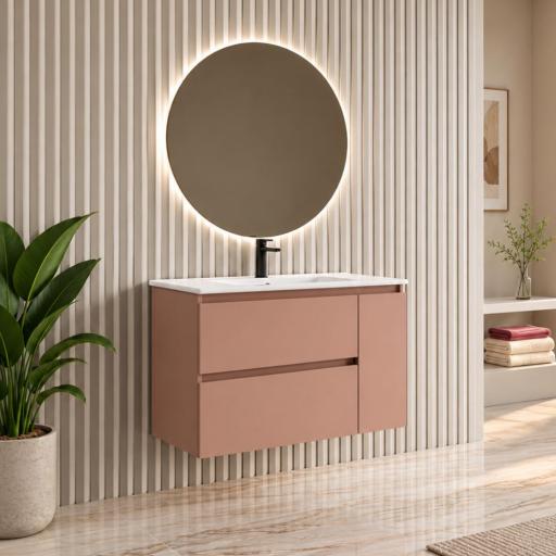 Mueble de baño encastrado Tokio 2 cajones 1 puerta de Batoni [0]