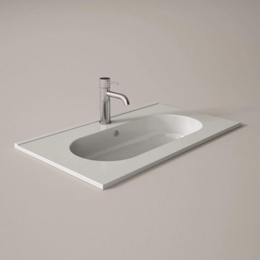 Lavabo Ada integrado cerámico de Visobath