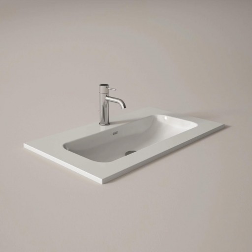 Lavabo Idea integrado cerámico de Visobath