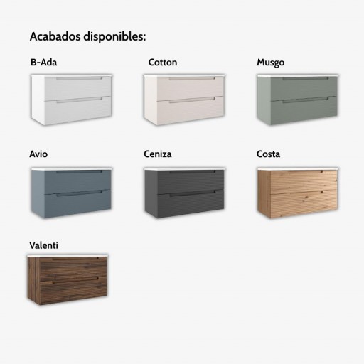 Promo mueble de baño Kyoto 2 cajones suspendido de Visobath [3]