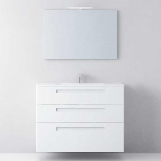 Mueble de baño Paris fondo reducido con patas 3 cajones promo de Avila Dos con diferentes opciones [1]