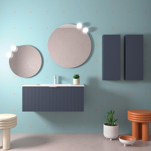 Mueble de baño Biba suspendido 1 cajon de Salgar con diferentes acabados [3]