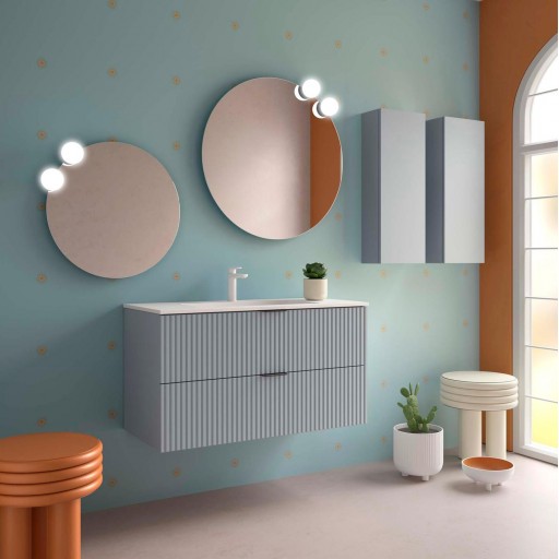 Mueble de baño Biba suspendido 2 cajones de Salgar con diferentes acabados [4]