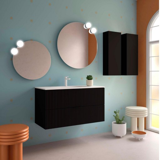 Mueble de baño Biba suspendido 2 cajones de Salgar con diferentes acabados [5]