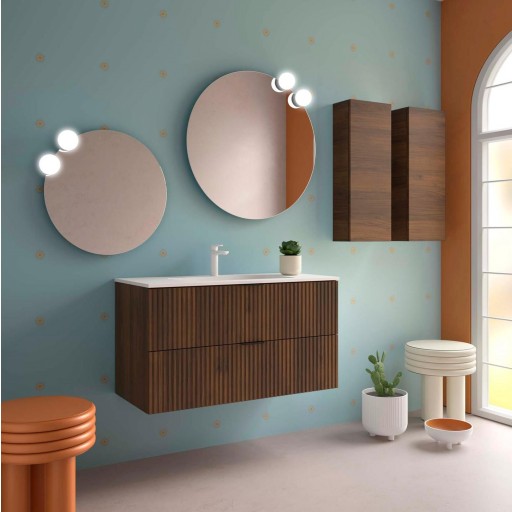 Mueble de baño Biba suspendido 2 cajones de Salgar con diferentes acabados [2]