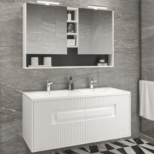 Mueble de baño Capri suspendido 2 cajones de Disbain  [1]