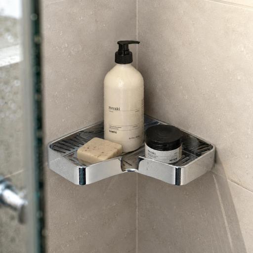 Portaobjetos angular para ducha IL GIGLIO de Gedy