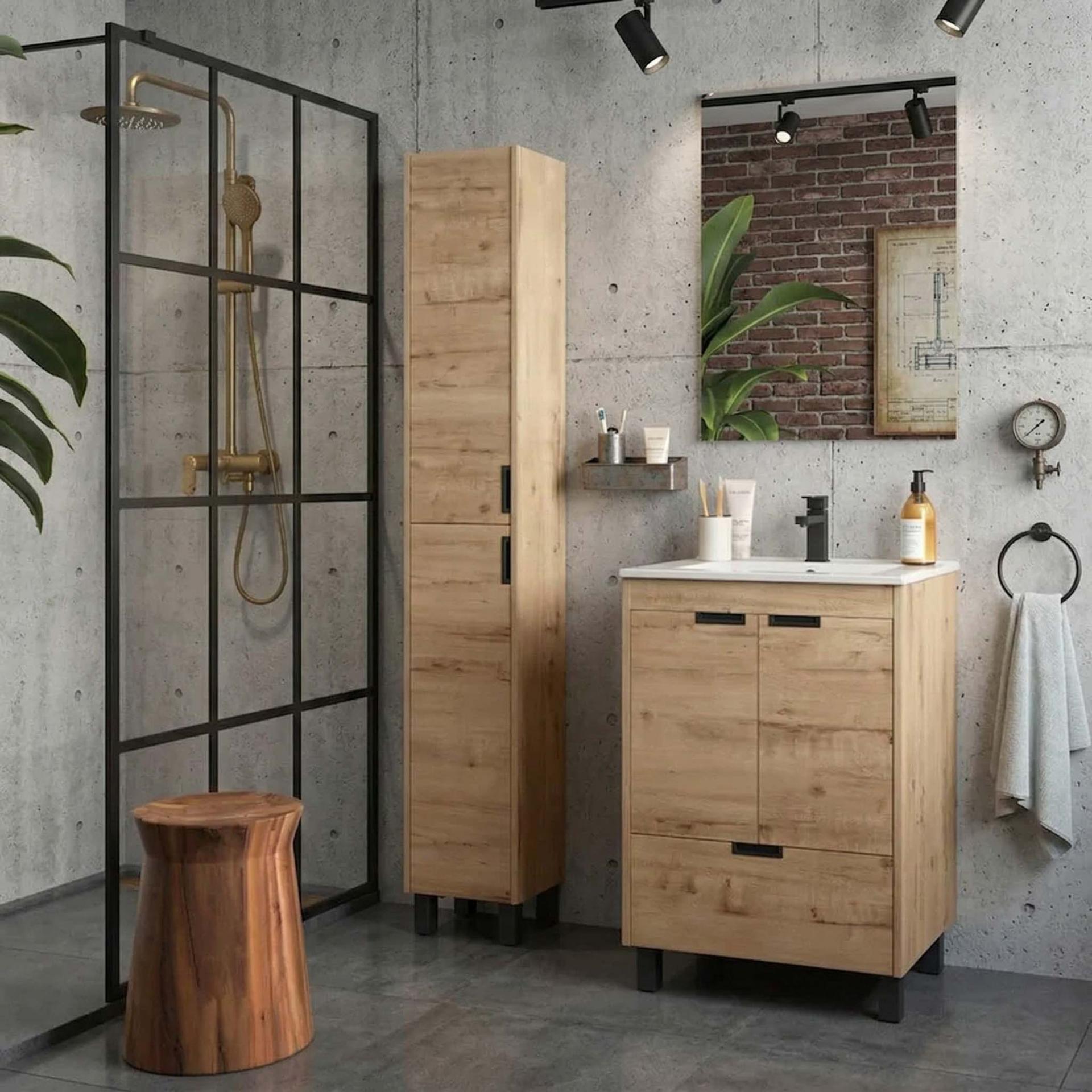 Mueble de baño Contessa 2 puertas 1 cajon con patas de Salgar
