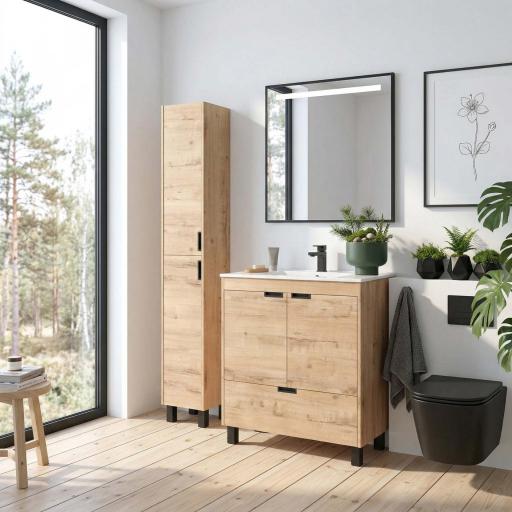 Mueble de baño Contessa 2 puertas 1 cajon con patas de Salgar [2]