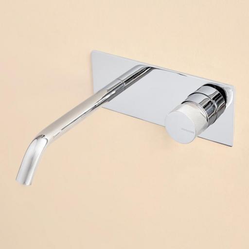 Grifo de lavabo monomando empotrado con embellecedor Loop de Sanycces [0]