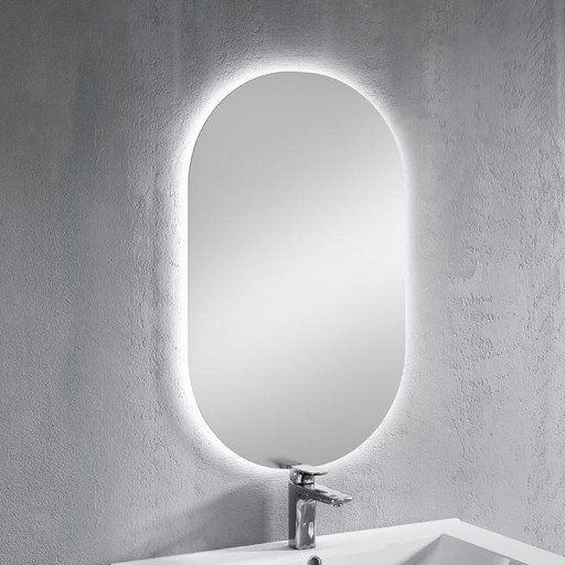 Espejo de baño Ada ovalado led de Visobath