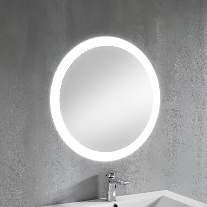 Espejo Baño Rectangular Iluminación Led, 120 cm, Doble Interruptor Táctil  de Sistema Antivaho