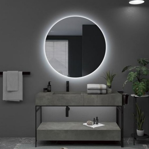 Espejo de baño Oporto retroiluminado redondo de Ledimex [1]