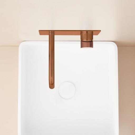 Grifo de lavabo monomando empotrado con embellecedor Loop de Sanycces [2]