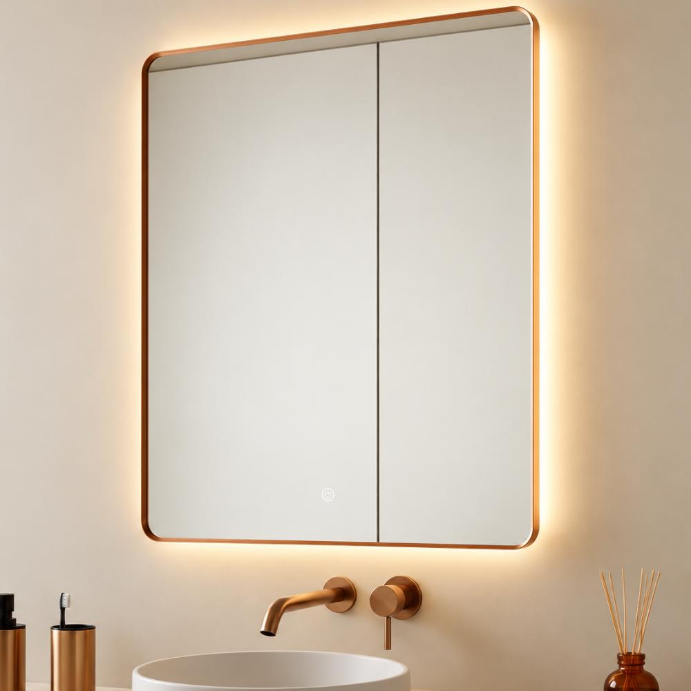 Espejo Led Frame con marco en diferentes acabados de Manillons Torrent