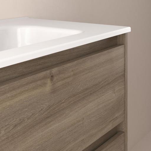Mueble de baño Sansa suspendido 2 cajones fondo reducido promocion de Royo [4]