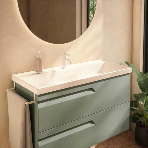 Mueble de baño Vitale suspendido 2 cajones con lavabo Cairo promocion de Royo [1]