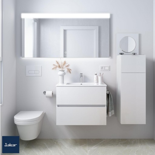 Mueble de baño Fussion Line suspendido 2 cajones fondo reducido de Salgar con diferentes acabados [3]