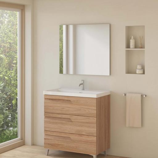 Muble de baño con fondo reducido 3 cajones Vitale de Royo