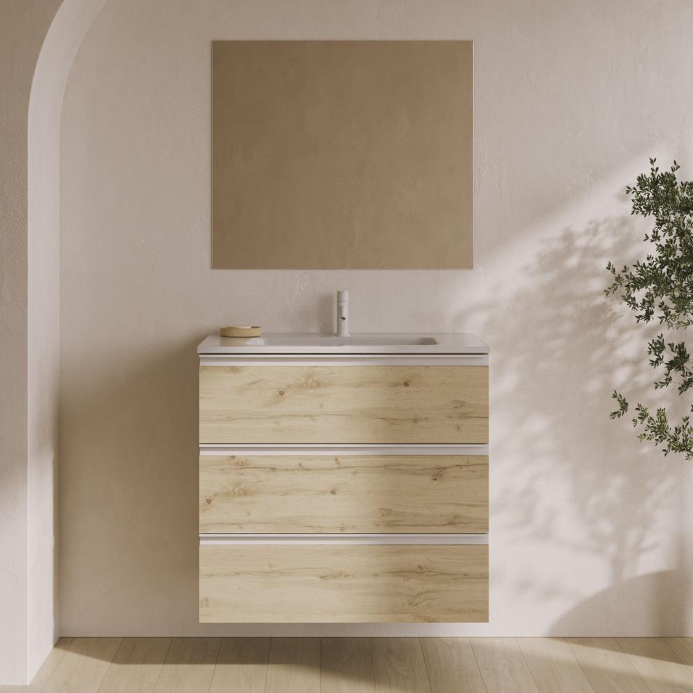 Mueble de baño Satori 3 cajones con lavabo Enzo promocion de Royo