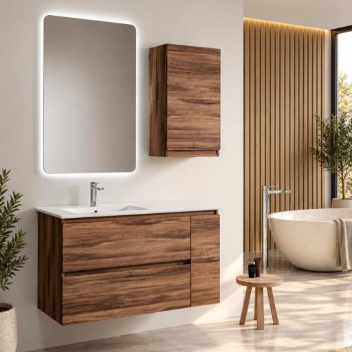Mueble de baño encastrado Tokio 2 cajones 1 puerta de Batoni [2]