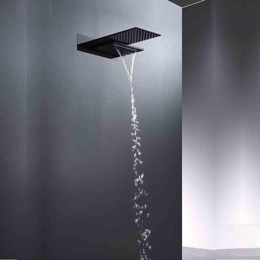 Comprar Conjunto de ducha empotrado termostatico Line gris mate