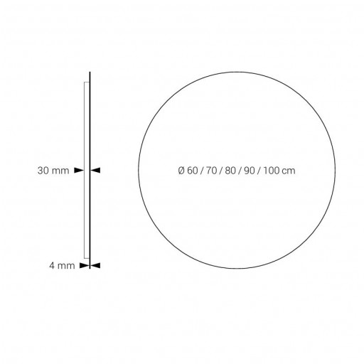 Espejo de baño Veneto retroiluminado led de Dyled con diferentes medidas [2]