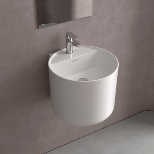 Lavabo de porcelana Monolith Mini suspendido de Salgar