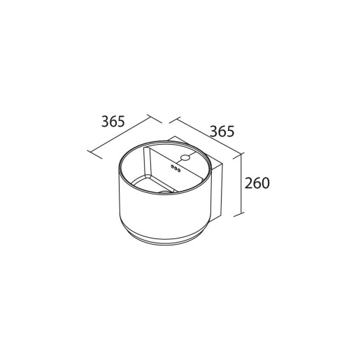 Lavabo de porcelana Monolith Mini suspendido de Salgar [2]