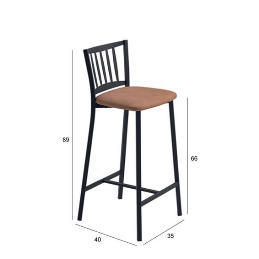 Taburete medio Petra de Velasco con diferentes opciones [2]