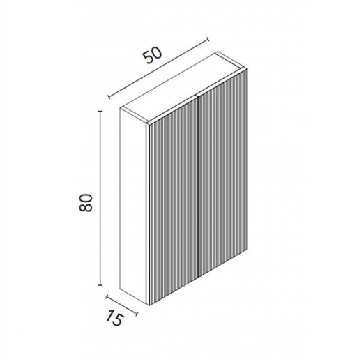 Alto de baño Vora suspendido de Royo con 2 puertas diferentes opciones [1]
