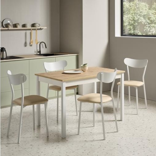 Mesa Niza fija rectangular de Velasco con diferentes acabados [1]