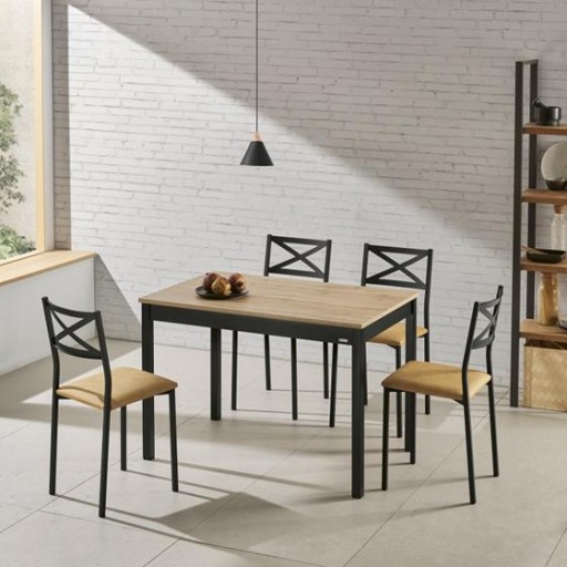 Mesa Niza fija rectangular de Velasco con diferentes acabados [5]