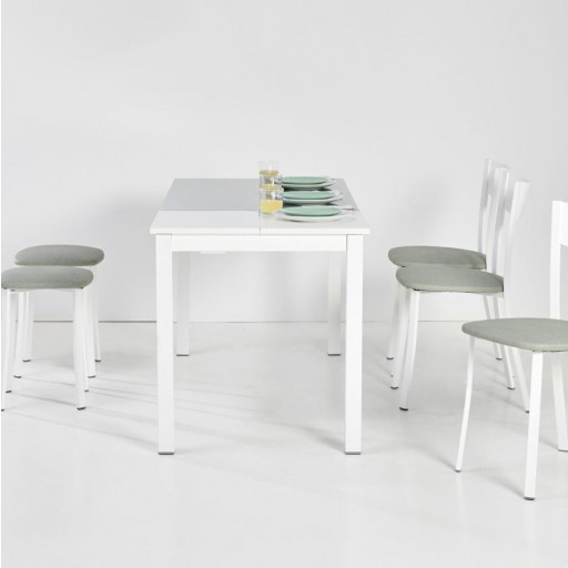 Mesa Roma extensible rectangular de Mesimat con diferentes acabados [1]