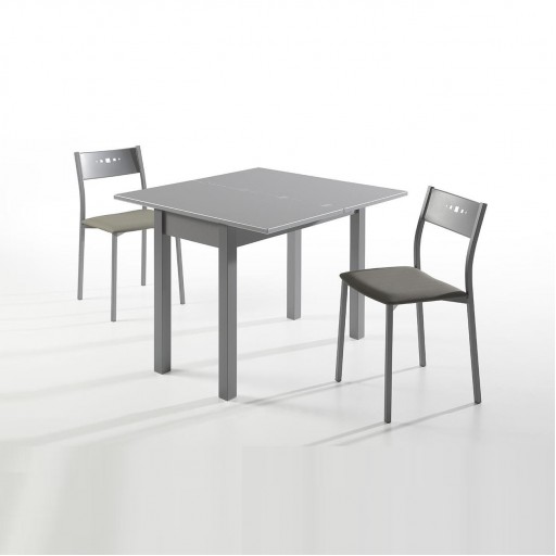 Conjunto completo mesa sin cajon Victoria extensible rectangular de Bailen [1]