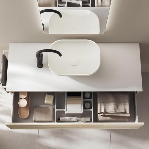 Mueble de baño sobre encimera Urban 2 cajones suspendido de Royo [1]