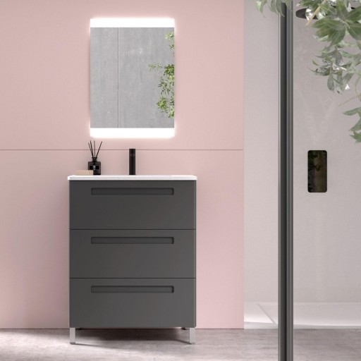 Mueble de baño Paris fondo reducido con patas 3 cajones promo de Avila Dos con diferentes opciones [1]