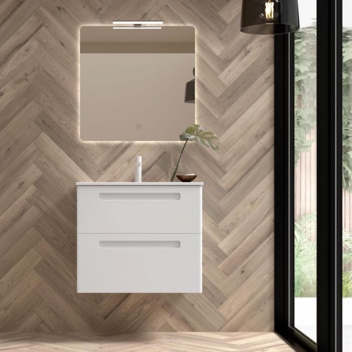 Mueble de baño Paris fondo reducido con patas 2 cajones promo de Avila Dos con diferentes opciones [1]
