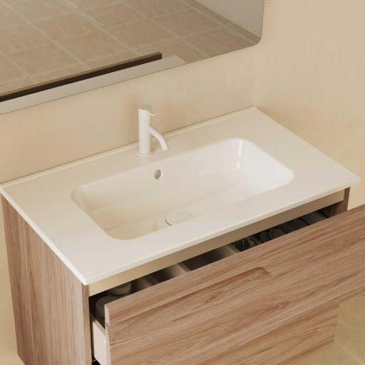 Encimera con lavabo integrado Spirit cerámico de Royo [0]