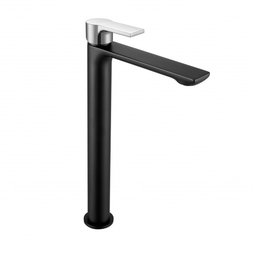 Grifo lavabo alto monomando Chic negro mate de Aquassent [1]