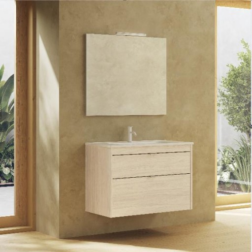 Mueble de baño Logika Compact suspendido 2 cajones de Royo con diferentes opciones [2]