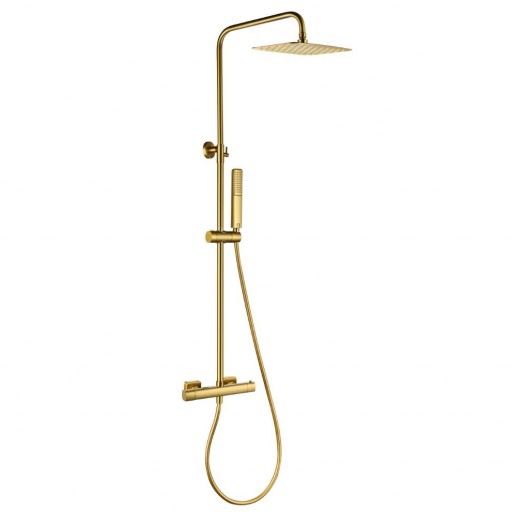 Grifo de ducha termostático TOSCANA oro cepillado de IMEX [0]