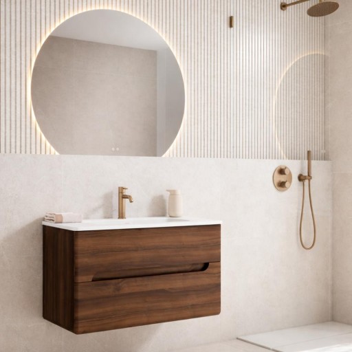 PROMO MUEBLE DE BAÑO ONDA SUSPENDIDO 2 CAJONES de VISOBATH [0]