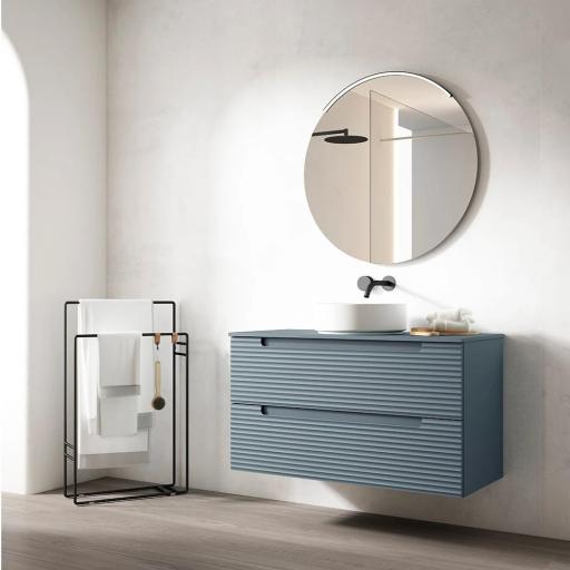 Mueble de baño suspendido 2 cajones sobreencimera Kyoto de Visobath [0]