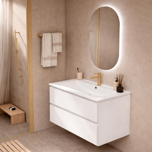 Promo mueble de baño Granada con 2 cajones suspendido de Visobath