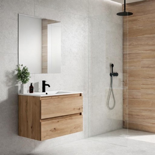 Promo mueble de baño Nido 2 cajones suspendido fondo reducido de Visobath [1]