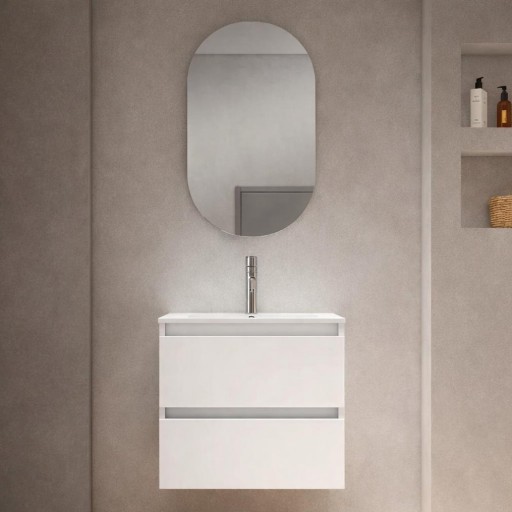 Promo mueble de baño Nido 2 cajones suspendido fondo reducido de Visobath [2]